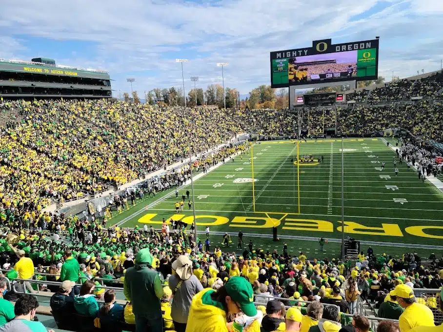 University of Oregon Autzen Stadium